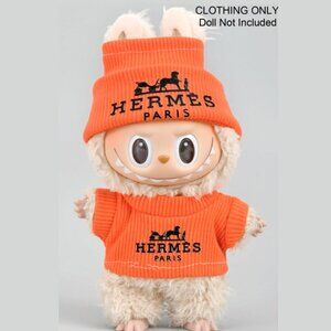 Designer Beanie and Shirt Labubu Outfit Only